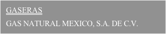 GASERAS

GAS NATURAL MEXICO, S.A. DE C.V.